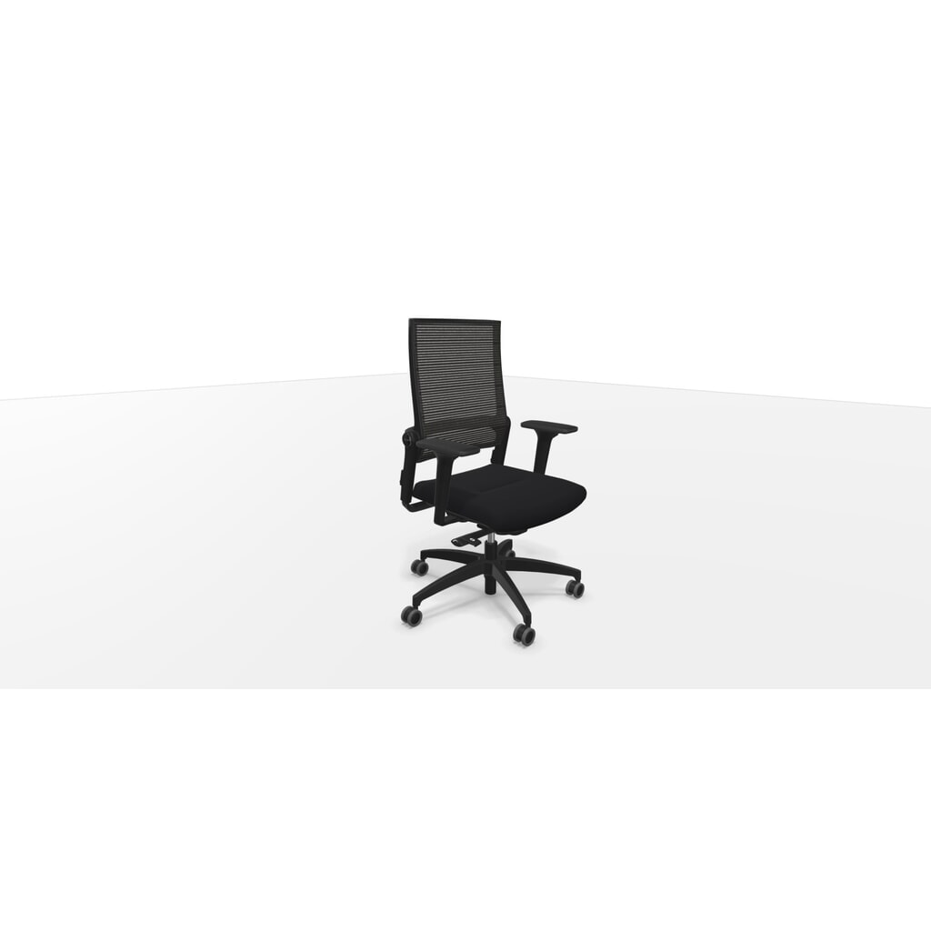 Dauphin Bürostuhl, Lordo flex, mit hoher flexibler Netz-Rückenlehne, Syncro-Quickshift®-Mechanik, schwarz Produktabbildung Nr. 3: Dauphin Bürostuhl, Lordo flex, mit hoher flexibler Netz-Rückenlehne, Syncro-Quickshift®-Mechanik, schwarz