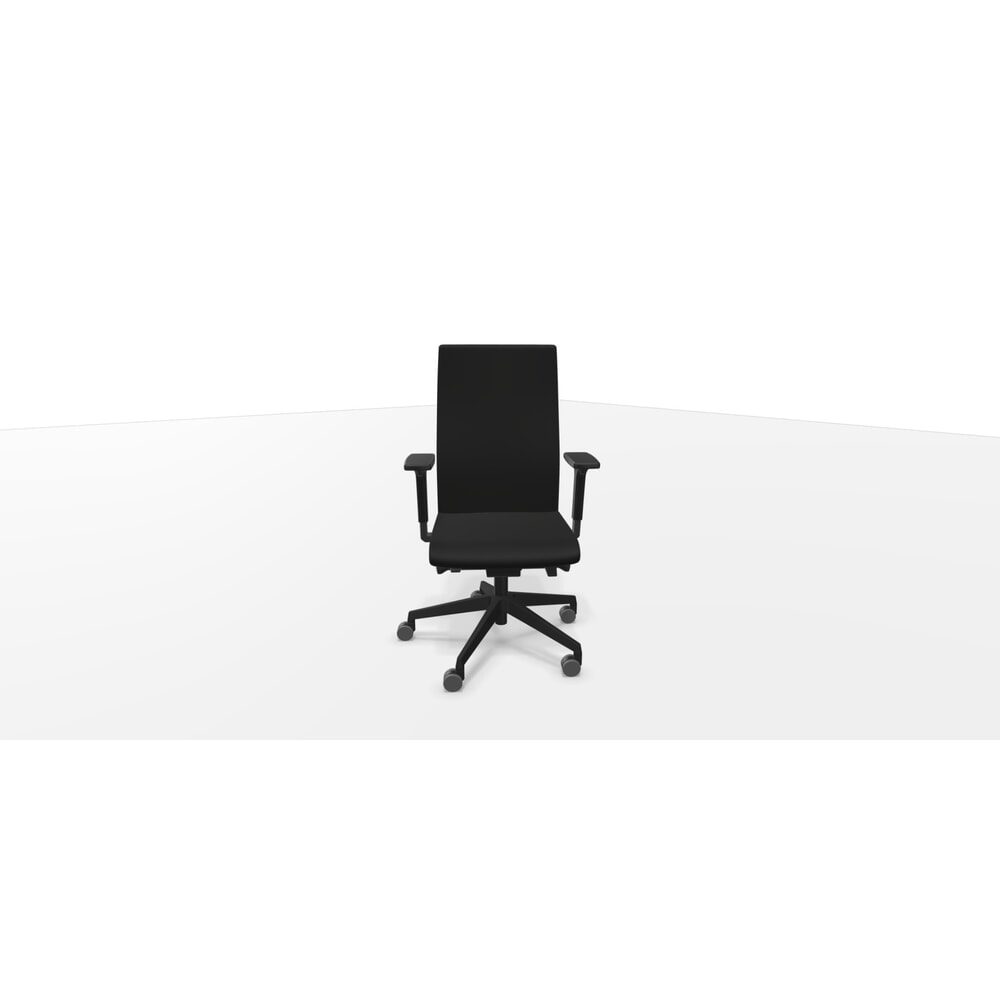 Produktabbildung Nr. 3: Dauphin Bürostuhl, to-strike work (comfort), mit hoher Vollpolster-Rückenlehne, Synchron-Mechanik 2 (seitl. Einstellung) pro, schwarz