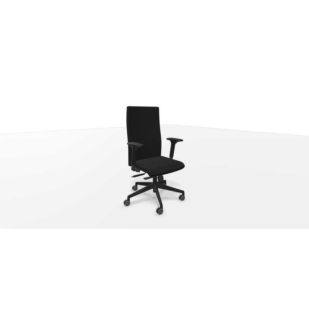 Produktabbildung Nr. 2: Dauphin Bürostuhl, to-strike work (comfort), mit hoher Vollpolster-Rückenlehne, Synchron-Mechanik 1 (frontale Einstellung) task, schwarz