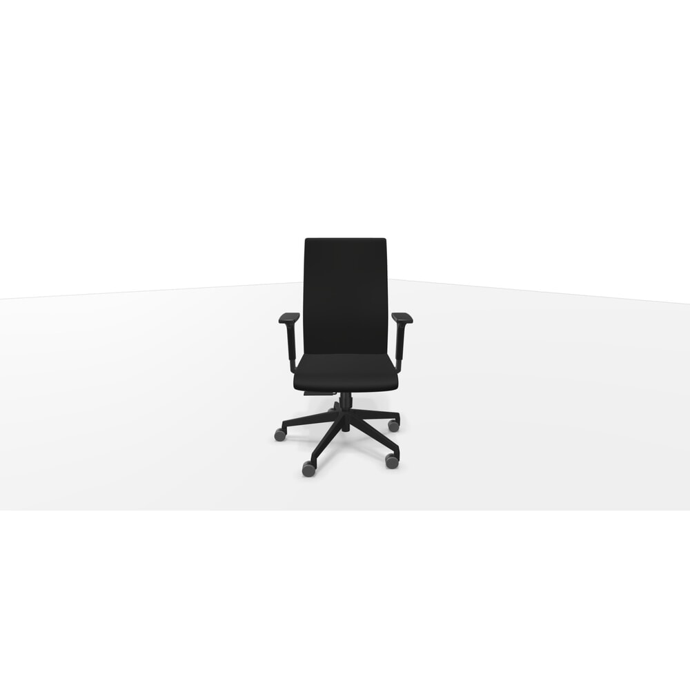Produktabbildung Nr. 3: Dauphin Bürostuhl, to-strike work (comfort), mit hoher Vollpolster-Rückenlehne, Synchron-Mechanik 1 (frontale Einstellung) task, schwarz