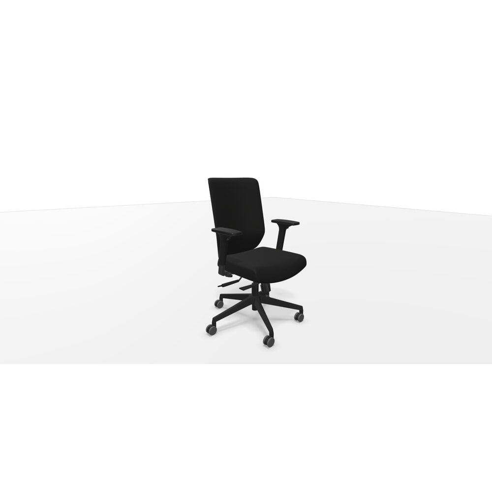 Produktabbildung Nr. 2: Dauphin Bürostuhl, to-sync work mesh, mit hoher Vollpolster-Rückenlehne, Synchron-Mechanik 1 (frontale Einstellung) task, schwarz