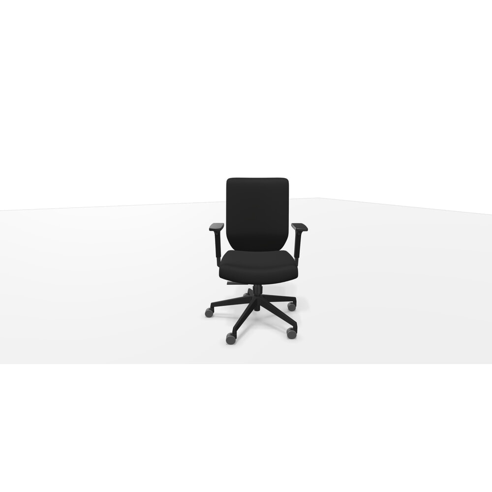 Produktabbildung Nr. 3: Dauphin Bürostuhl, to-sync work mesh, mit hoher Vollpolster-Rückenlehne, Synchron-Mechanik 1 (frontale Einstellung) task, schwarz