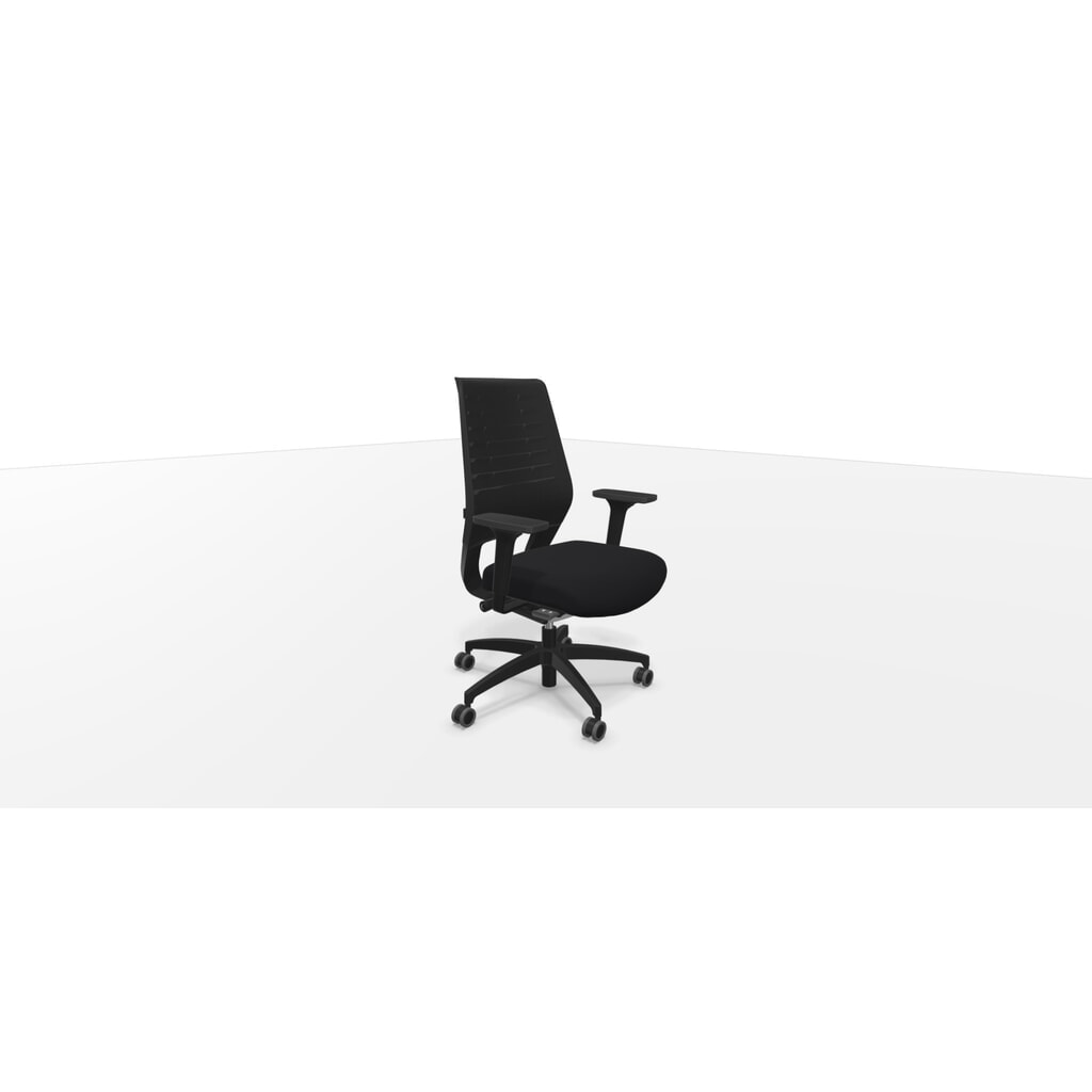 Dauphin Bürostuhl, X-Code pure Drehstuhl mit hoher Netz-Rückenlehne, Syncro-Motion X®-Mechanik, schwarz Produktabbildung: Dauphin Bürostuhl, X-Code pure Drehstuhl mit hoher Netz-Rückenlehne, Syncro-Motion X®-Mechanik, schwarz