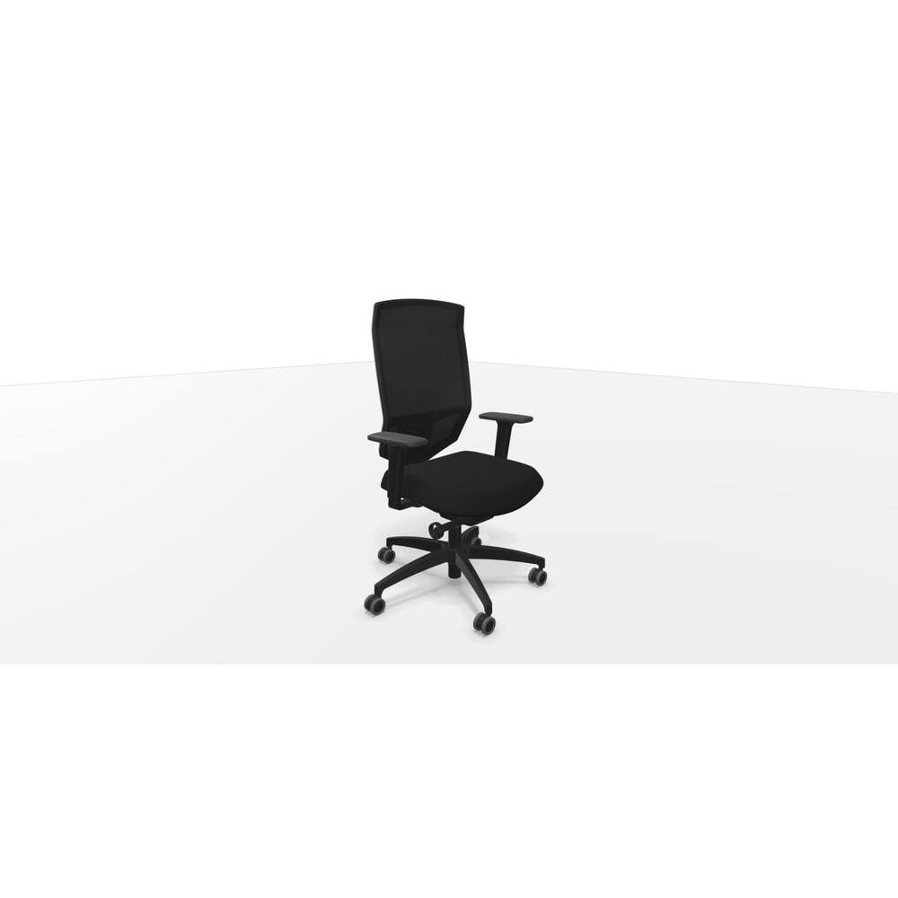 Produktabbildung Nr. 4: Dauphin Schwerlast-Bürostuhl, AdJust evo mesh, mit hoher Netz-Rückenlehne, Tragkraft 150 kg, Syncro-Evolution®-Mechanik, schwarz