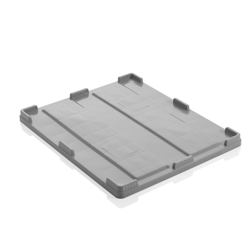 Produktabbildung: Deckel für CRAEMER  Palettenbox, extrem widerstandsfähig, 1.200 x 1.000 x 790 mm, hellgrau