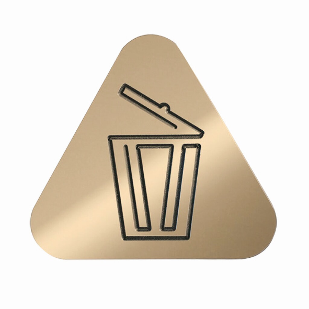 TKG Deckel für PURE ELEGANCE 60L, gold + Piktogramm Produktabbildung: TKG Deckel für PURE ELEGANCE 60L, gold + Piktogramm