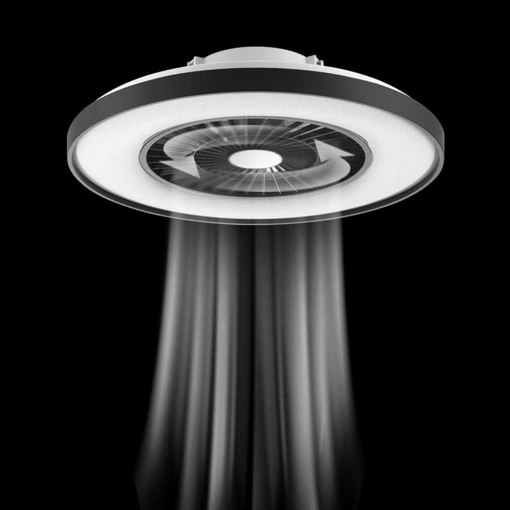 Deckenleuchte mit Ventilator - 64W 3800lm 2000-4000K IP20 Ø600mm Produktabbildung Nr. 14: Deckenleuchte mit Ventilator - 64W 3800lm 2000-4000K IP20 Ø600mm