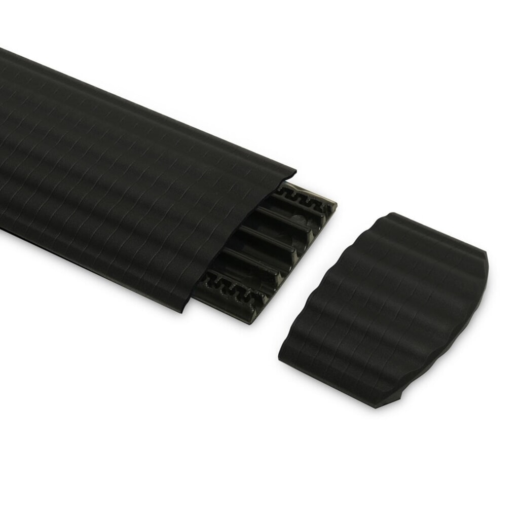 Defender® by Adam Hall Kabelbrücke OFFICE Endstück, 4 Kanäle, schwarz Produktabbildung: Defender® by Adam Hall Kabelbrücke OFFICE Endstück, 4 Kanäle, schwarz