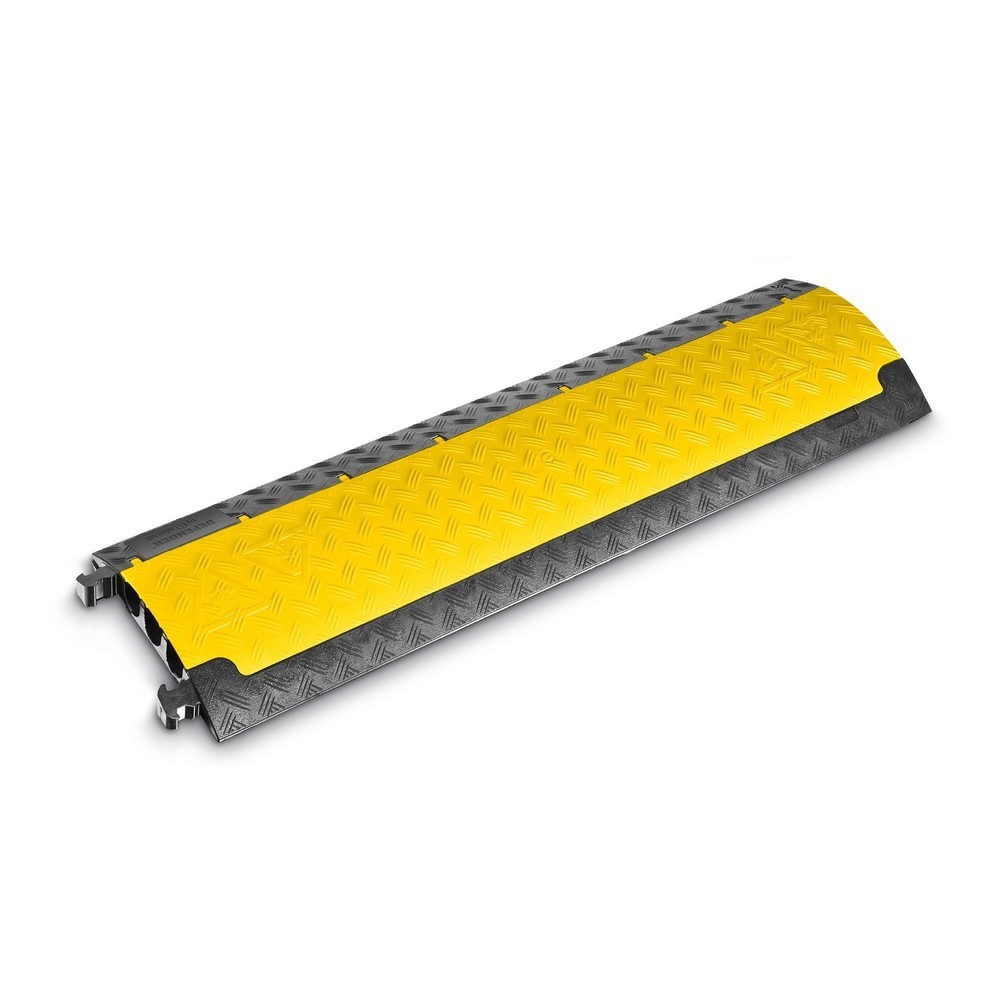 Product afbeelding: Defender® by Adam Hall kabelbrug MINI, 3 kanalen, zwart/geel