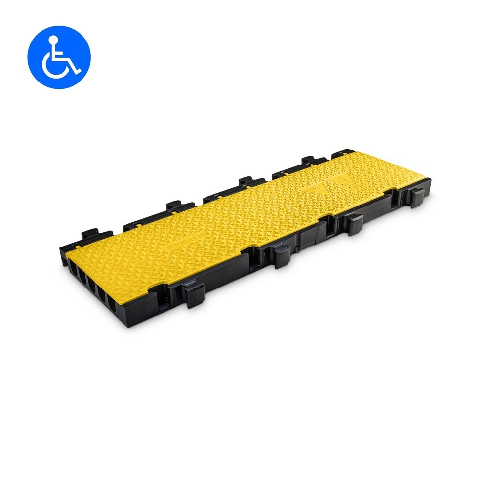 Zdjęcie produktu nr 1: Defender® by Adam Hall Most kablowy MIDI 5 2D sekcja środkowa, 5 kanałów, czarny/żółty