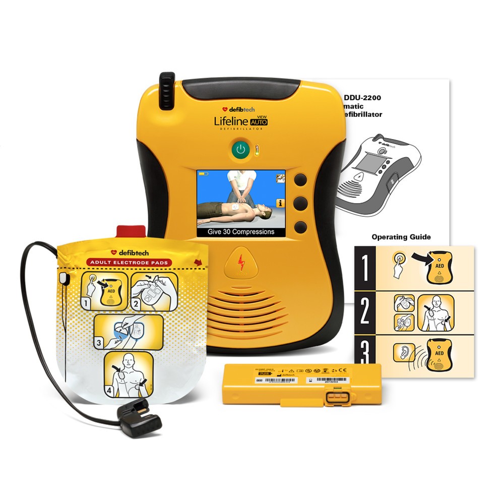 Produktabbildung Nr. 2: Yale® defibtech Defibrillator Lifeline View AUTO AED, inklusive Safe-Set