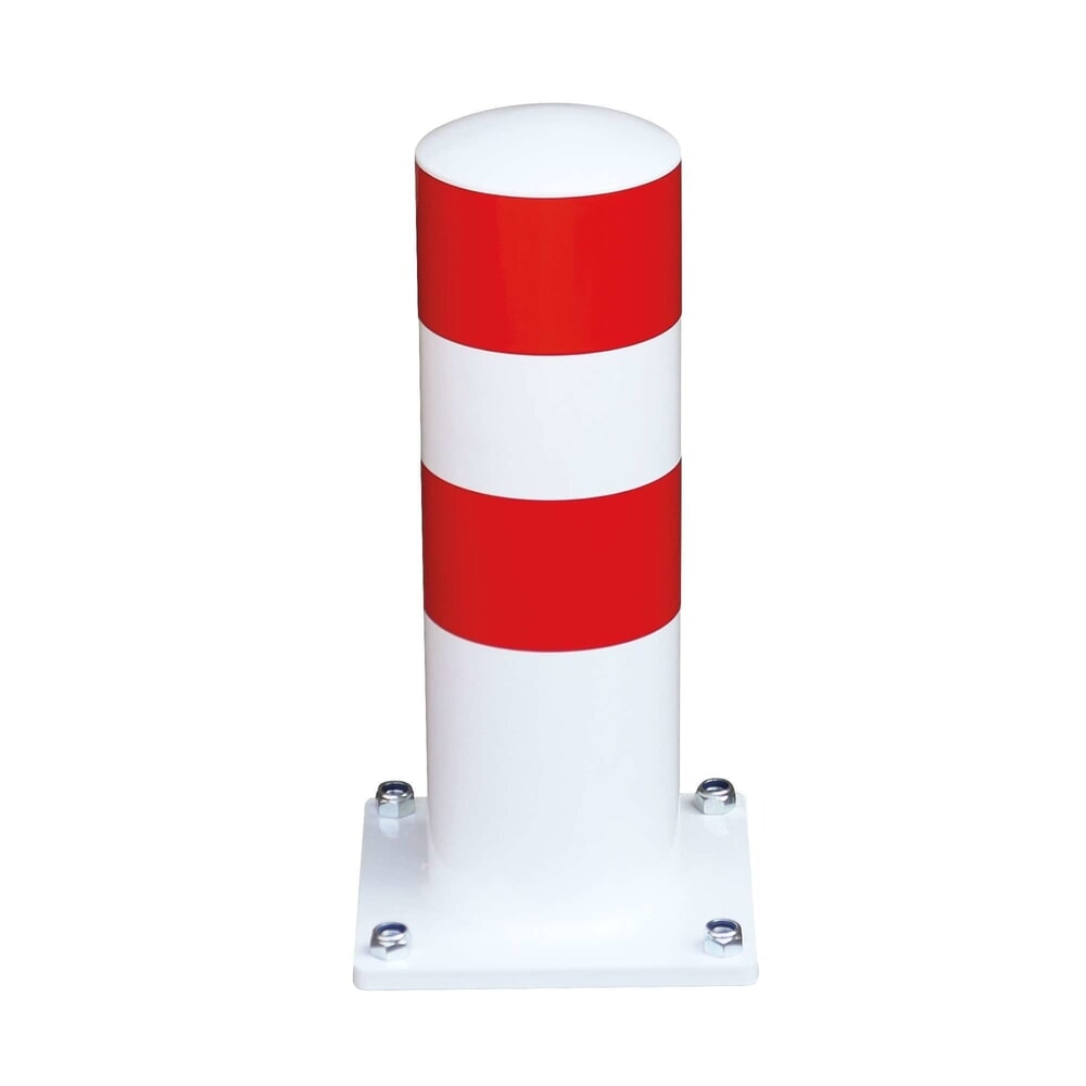N° de l'image du produit 3 : Déflecteur MORAVIA BLACK BULL, aide au stationnement pour camions, extérieur, rouge-blanc, hauteur 500 mm, Ø 159 mm