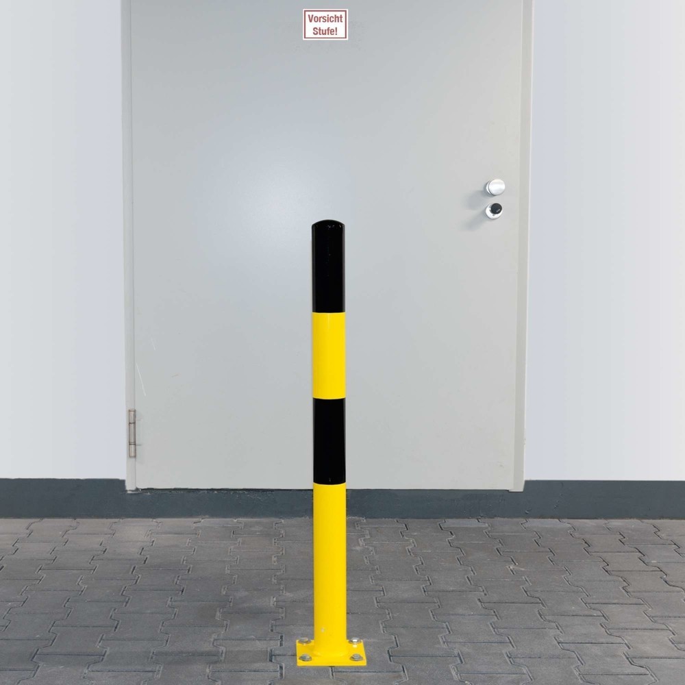 N° de l'image du produit 1 : MORAVIA Borne de protection, à cheviller, pour l’extérieur, hauteur 1 200 mm, Ø 90 mm