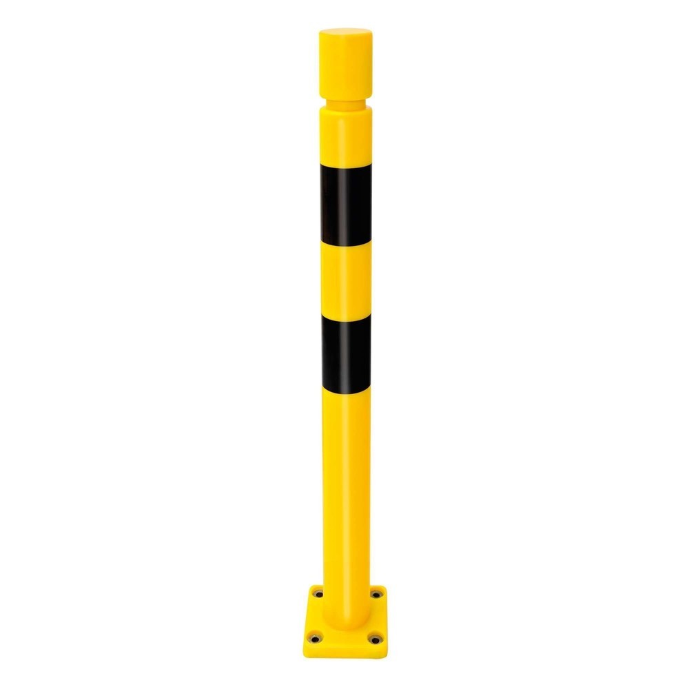 N° de l'image du produit 7 : Déflecteur FLEX MORAVIA, en TPU, à cheviller, H x Ø 1 000 x 80 mm, jaune/noir