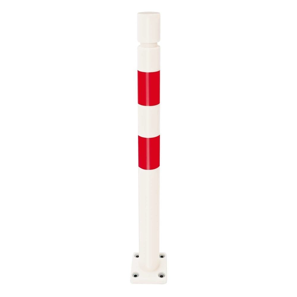 Illustration du produit: Déflecteur FLEX MORAVIA, en TPU, à cheviller, H x Ø 1 000 x 80 mm, rouge/blanc