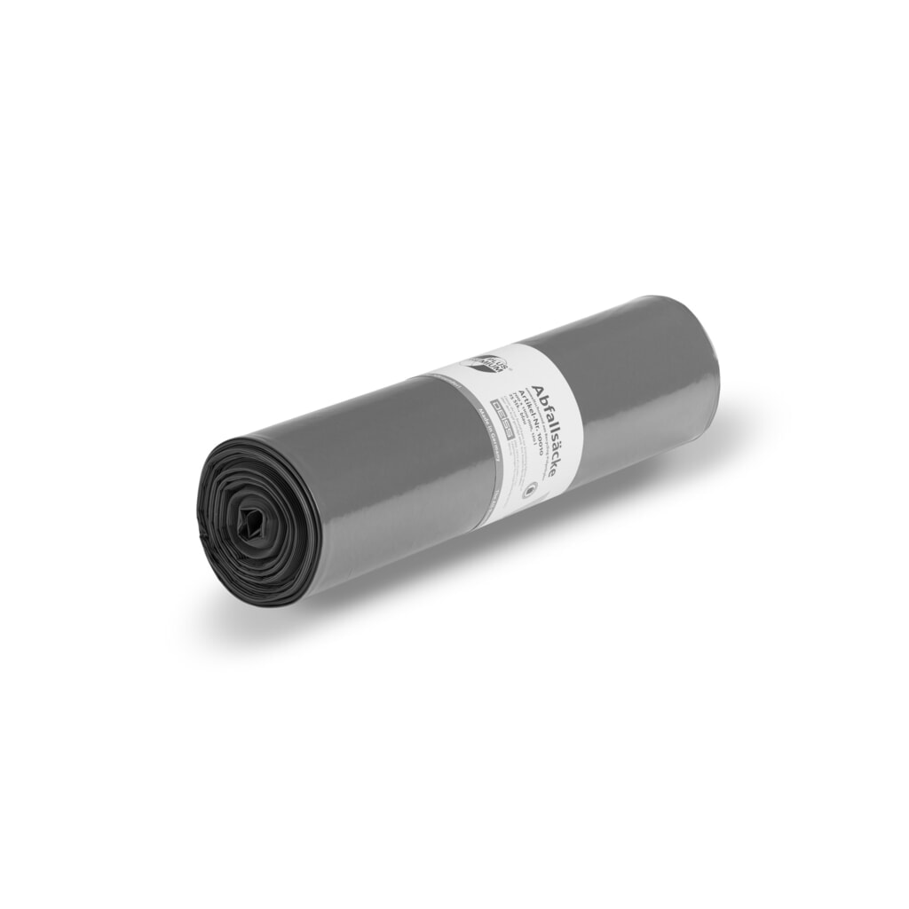 Produktabbildung: DEISS PREMIUM PLUS Abfallsack "Der Allrounder", 120 l, 700 x 1.100 mm, LDPE, 25 Stk/Rolle, 10 Rollen/VE