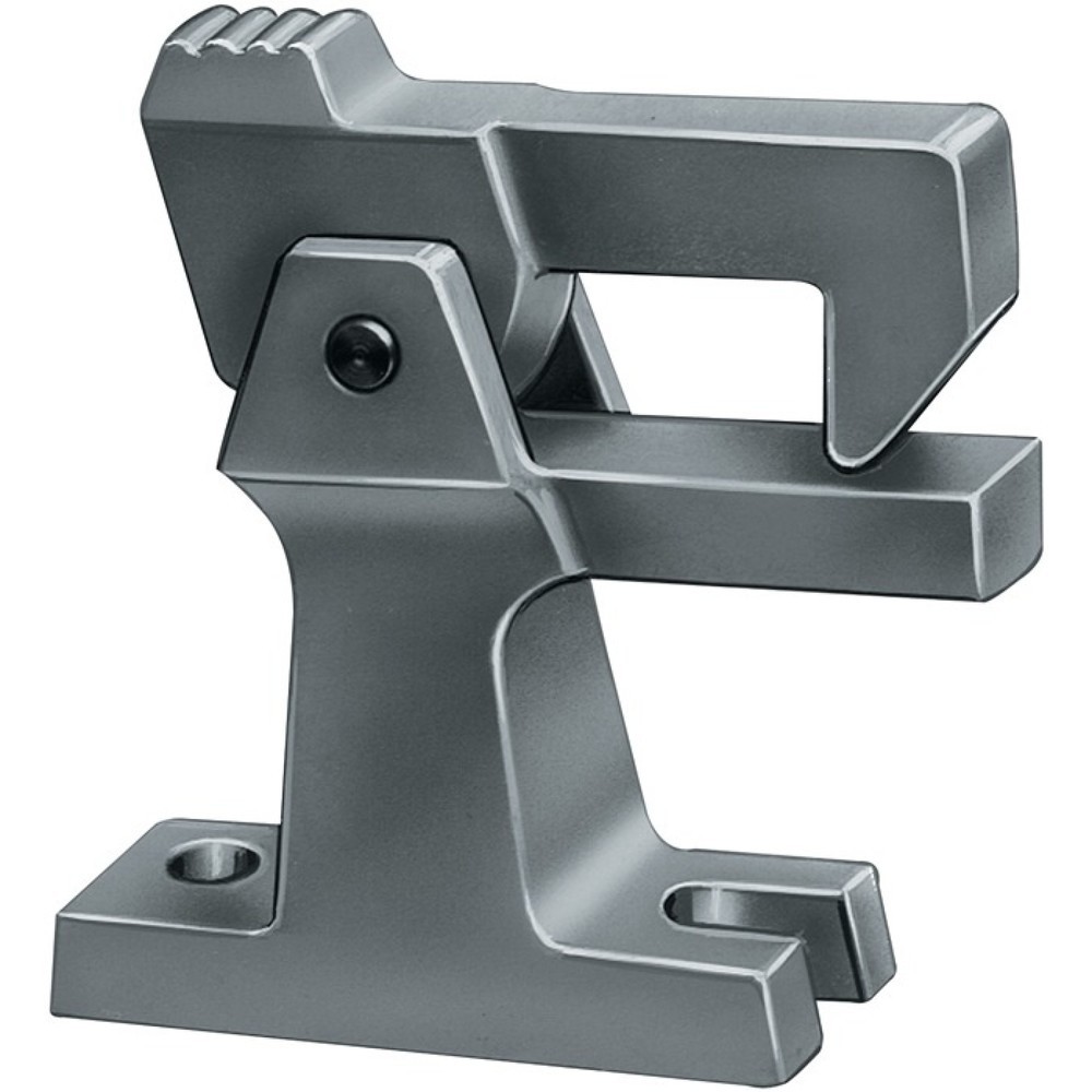 Produktabbildung: DENI Torfeststeller 3805/3807, Leichtmetallguss F1 naturfarbig eloxiert, ohne Puffer