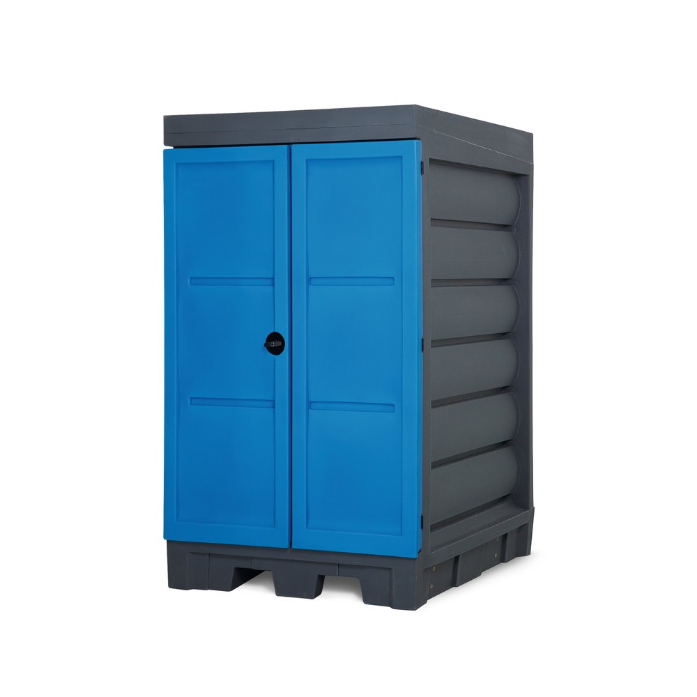 N° de l'image du produit 3 : Dépôt pour matières dangereuses en PE, HxlxP 1 980 x 1 140 x 1 480 mm, 2x 200 l