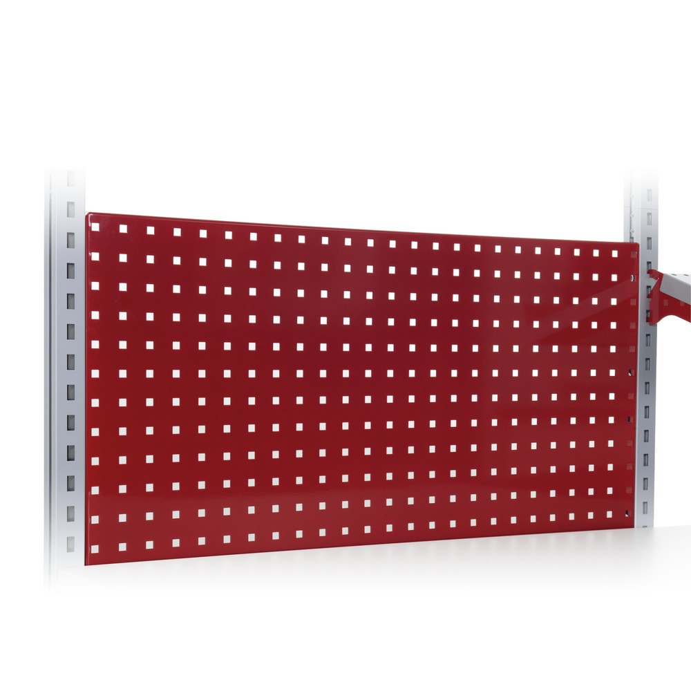 Obrázek produktu: Děrovaná zadní stěna pro Rocholz balicí stoly FLEX, VxŠxH 500 x 1000 x 30 mm