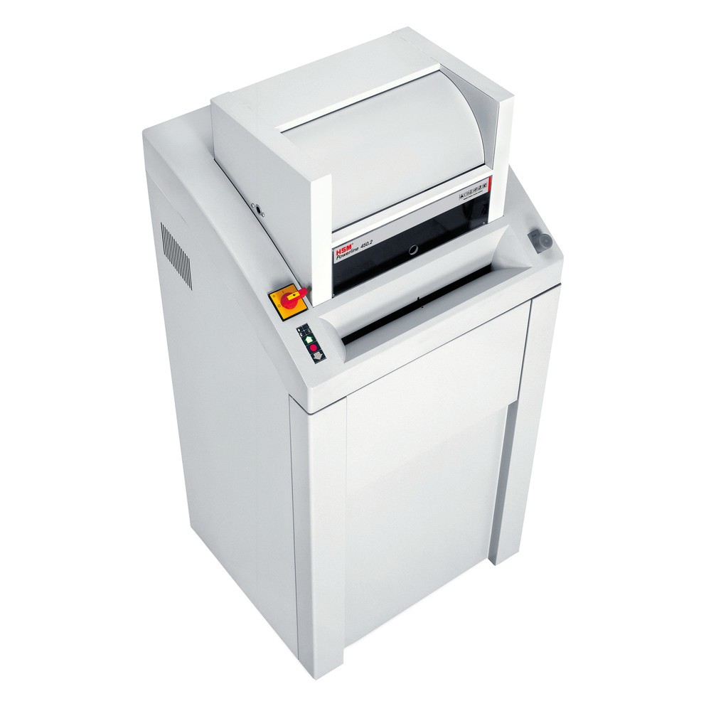 N° de l'image du produit 3 : Destructeur de documents grande capacité HSM Powerline 450.2, coupe croisée en particules 3,9 x 40 mm