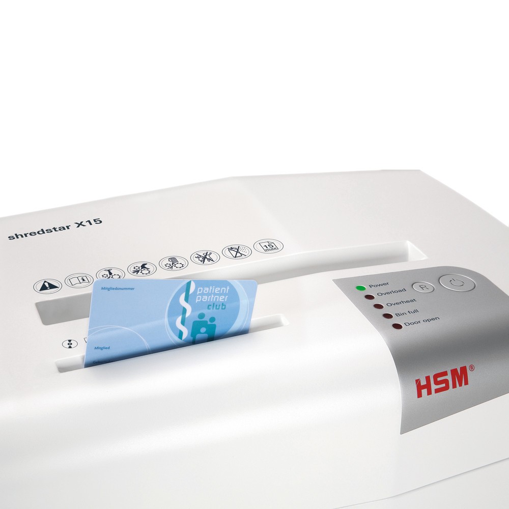 N° de l'image du produit 2 : Destructeur de documents HSM shredstar X15, coupe croisée en particules 4 x 37 mm