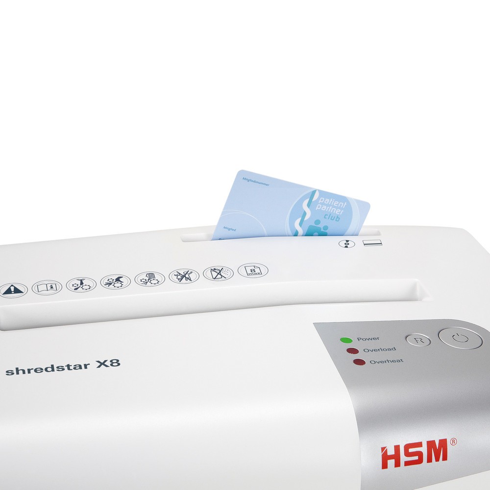 N° de l'image du produit 2 : Destructeur de documents HSM shredstar X8, coupe croisée en particules 4,5 x 30 mm
