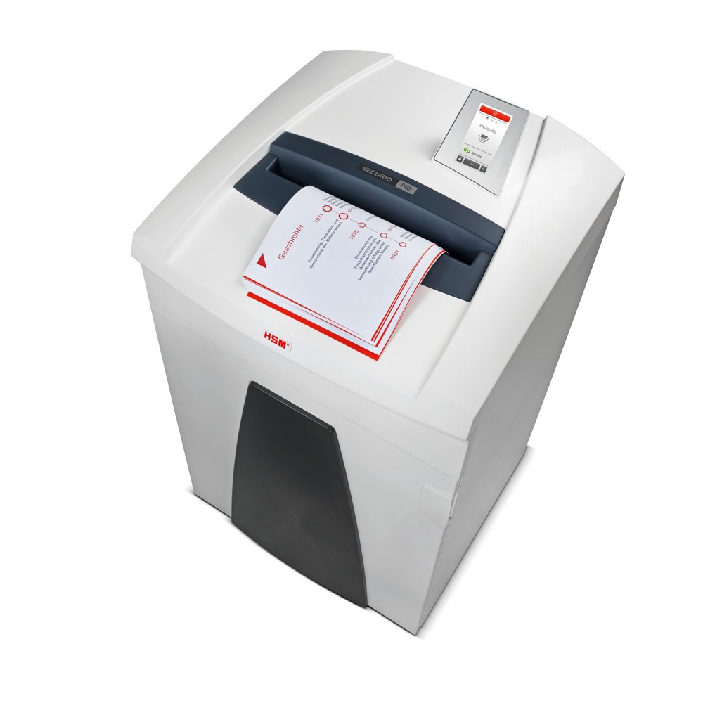 N° de l'image du produit 3 : Destructeur de documents SECURIO P40i de HSM, coupe croisée en particules de 4,5 x 30 mm