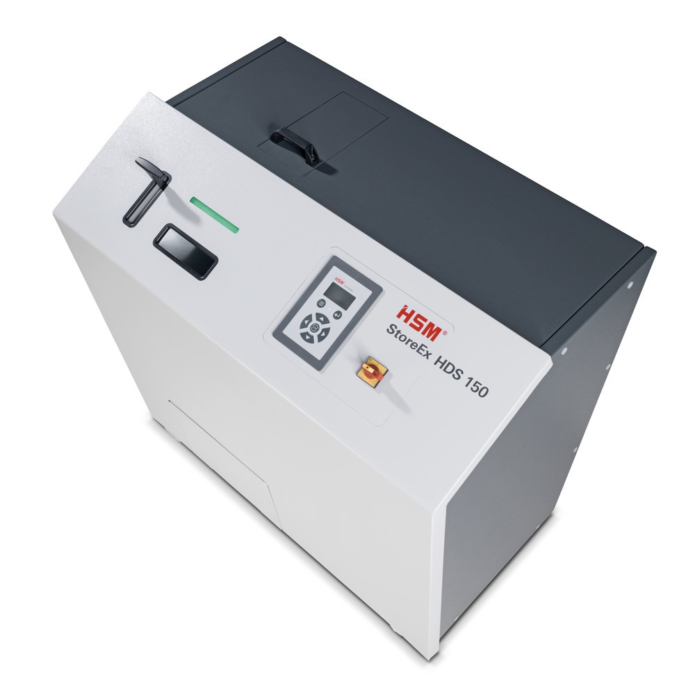N° de l'image du produit 2 : Destructeur de supports de données numériques HSM® StoreEx HDS 150, bandelettes de 40 mm