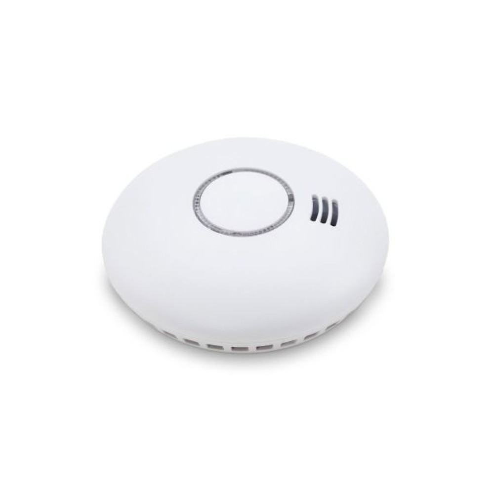 Illustration du produit: Détecteur radio de chaleur et de fumée pour armoires à batteries CEMO, lot de 2, interconnectable, 2 plaques magnétiques incluses