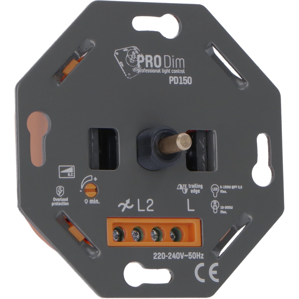 Produktabbildung: Dimmer - 5-150W LED 10-300W - Phasenabschnittsteuerung - 2-Draht-Systeme