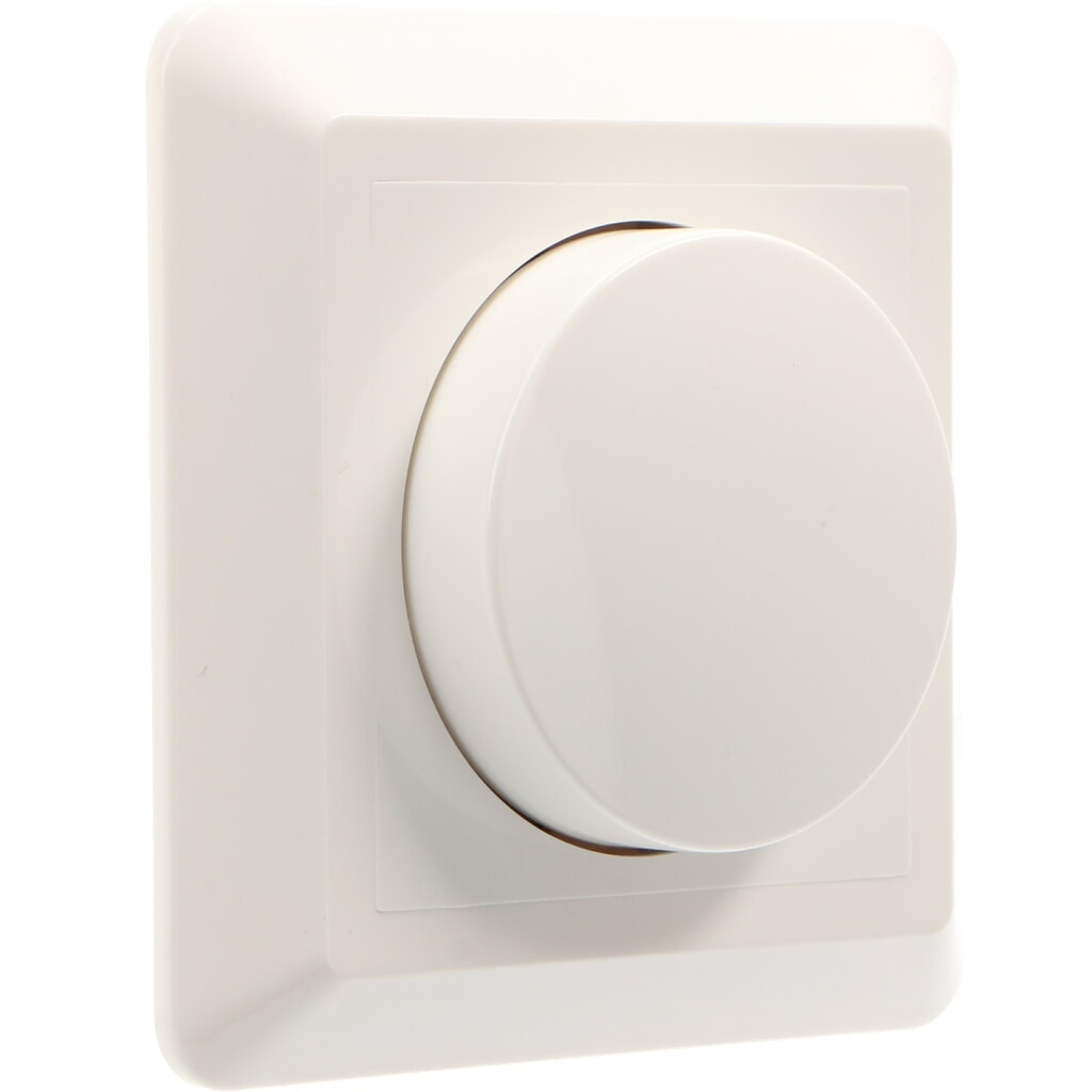 Produktabbildung: Dimmerknopf - 85x85mm - weiß