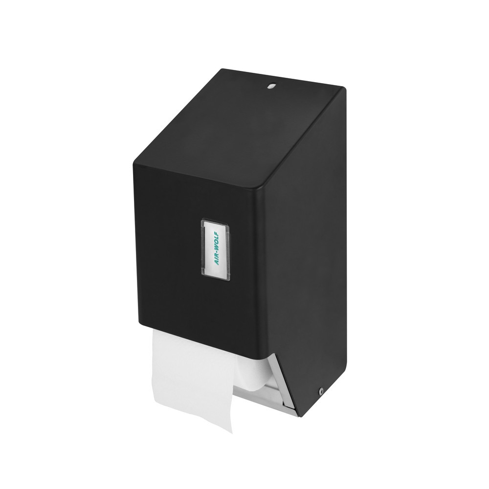 Número de imagen del producto 1: Dispensador de papel de WC Air-Wolf para 2 rollos domésticos, negro