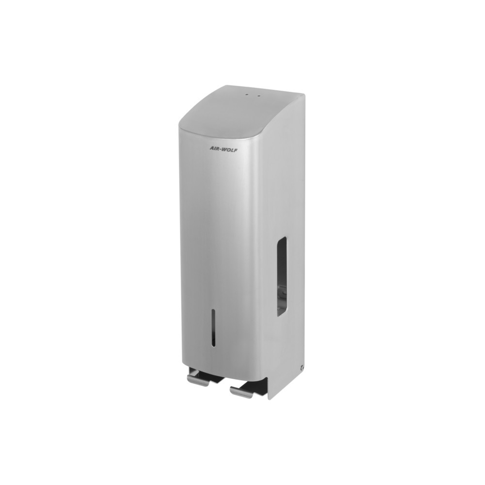 Número de imagen del producto 8: Dispensador de papel higiénico Air-Wolf para 3 rollos domésticos, acero inoxidable cepillado