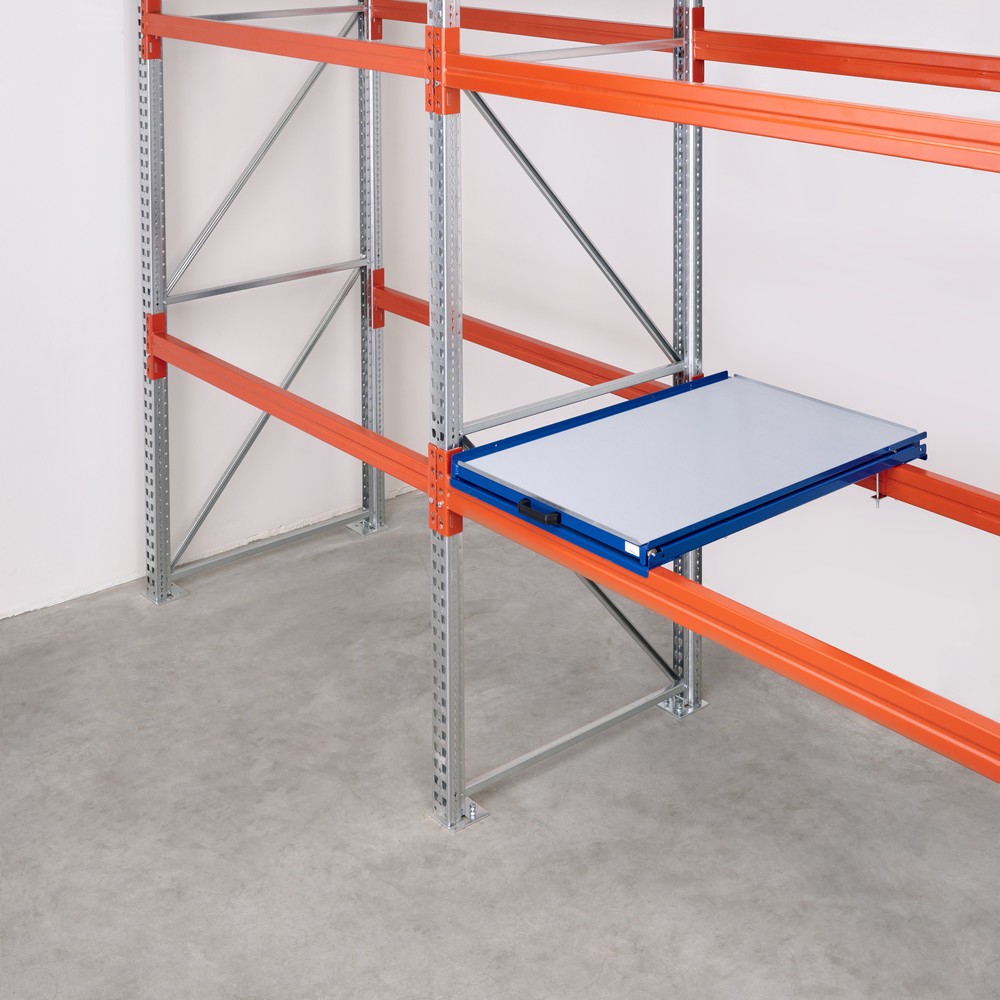 N° de l'image du produit 2 : Dispositif d’extraction de palettes avec fond en acier, capacité de charge 200 kg, profondeur d’extraction de 70 %