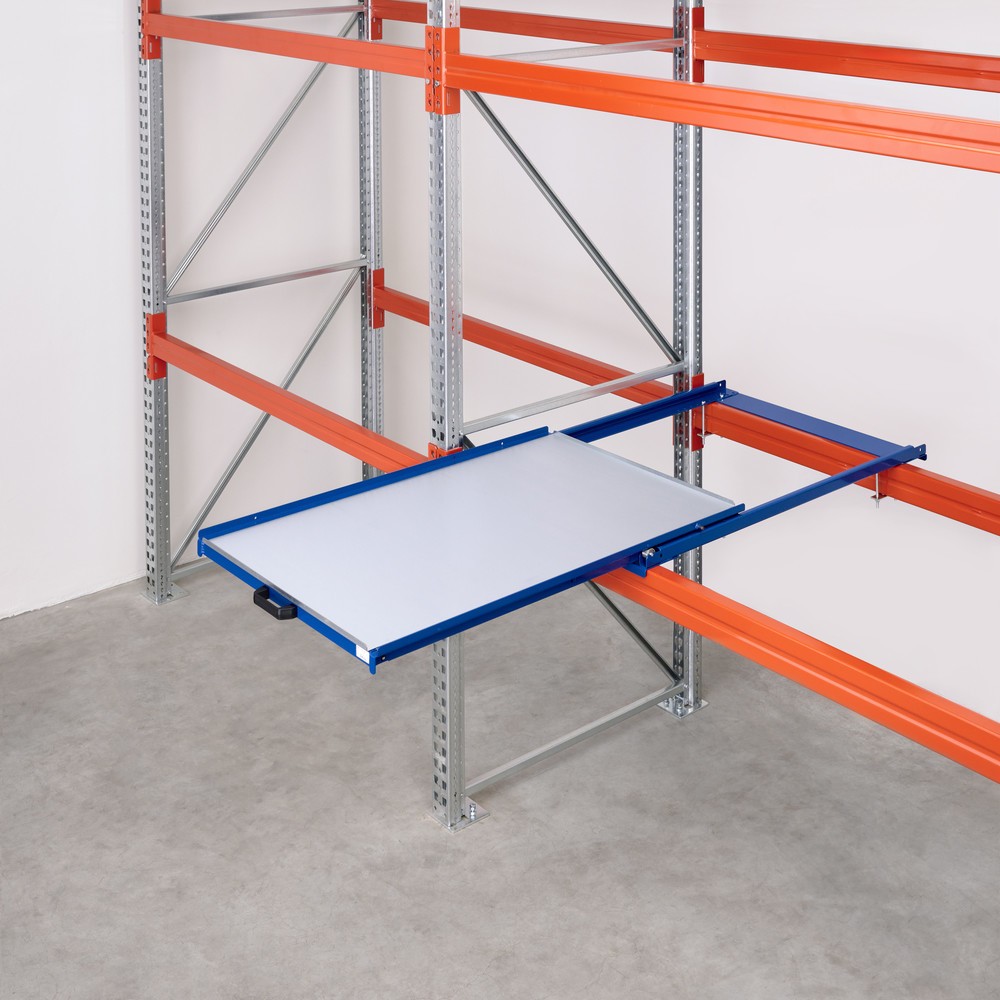 N° de l'image du produit 3 : Dispositif d’extraction de palettes avec fond en acier, capacité de charge 200 kg, profondeur d’extraction de 70 %