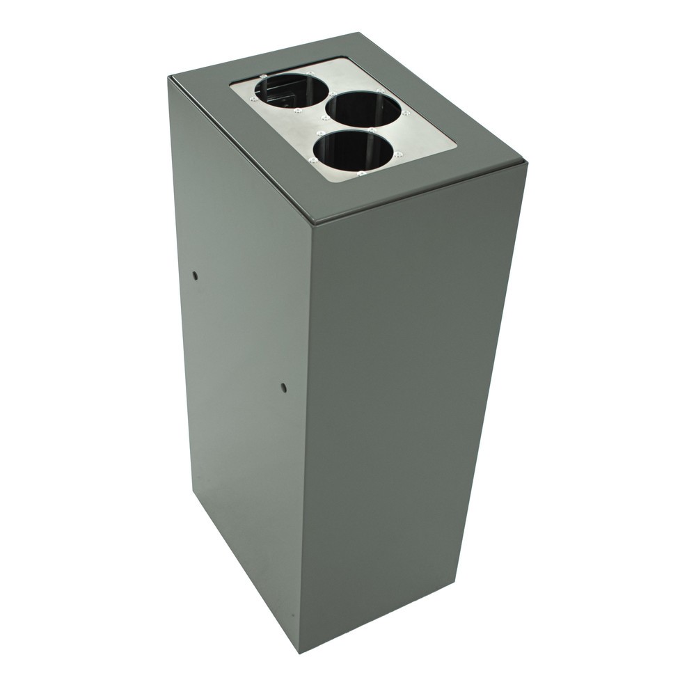 N° de l'image du produit 5 : Dispositif modulaire de tri des déchets, 60 litres, gris foncé