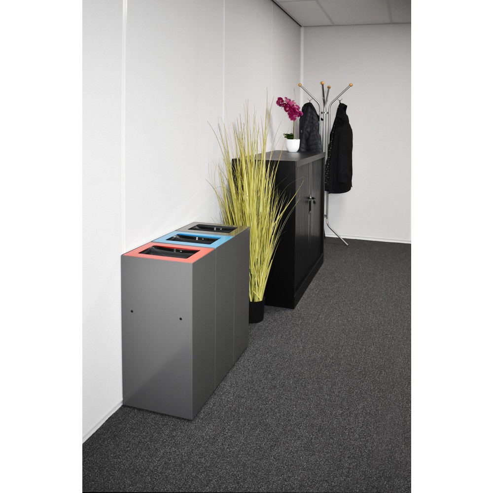 N° de l'image du produit 7 : Dispositif modulaire de tri des déchets, 60 litres, gris foncé