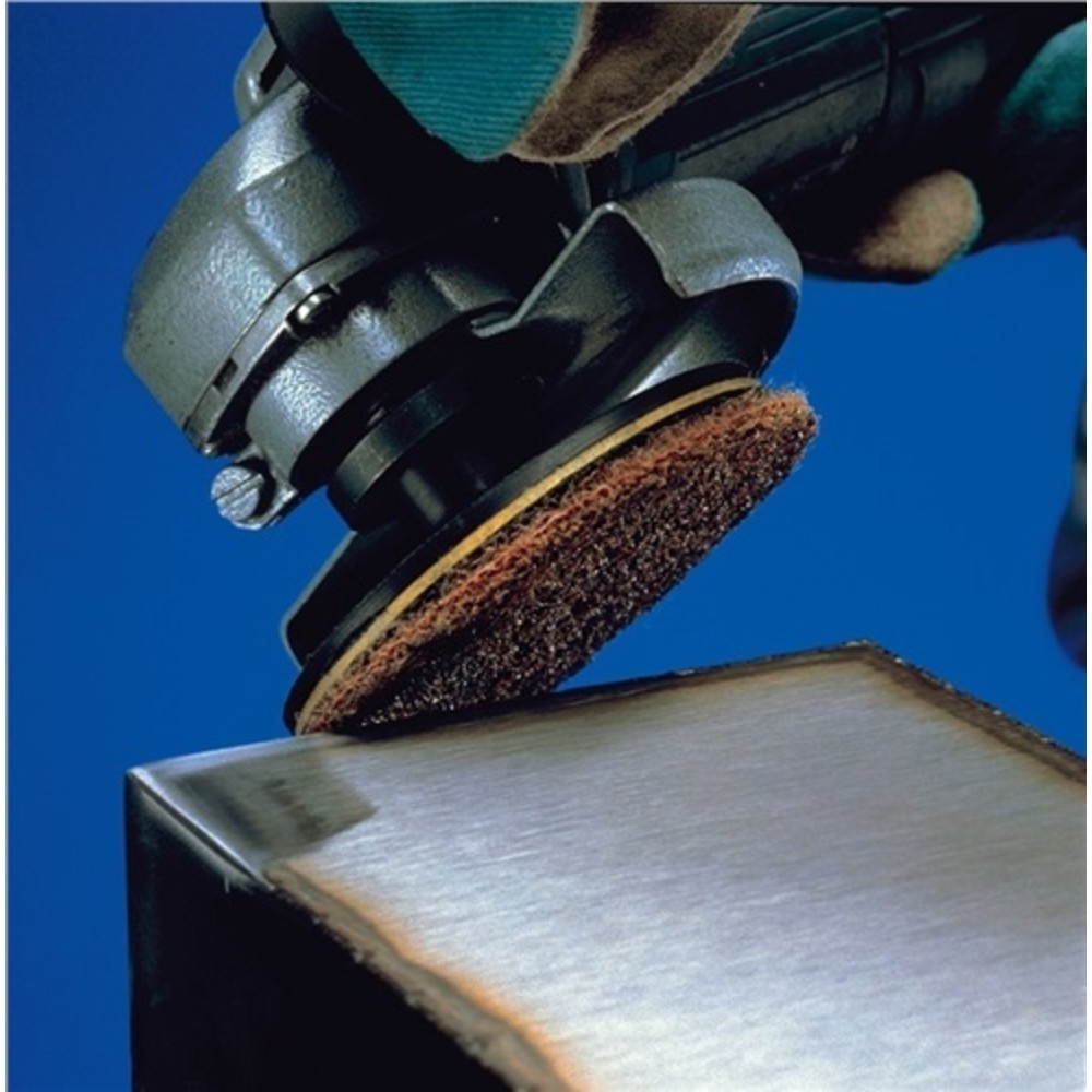 N° de l'image du produit 2 : Disque abrasif en non-tissé Scotch Brite™ SC-DH D. 115 mm grossière marron sans
