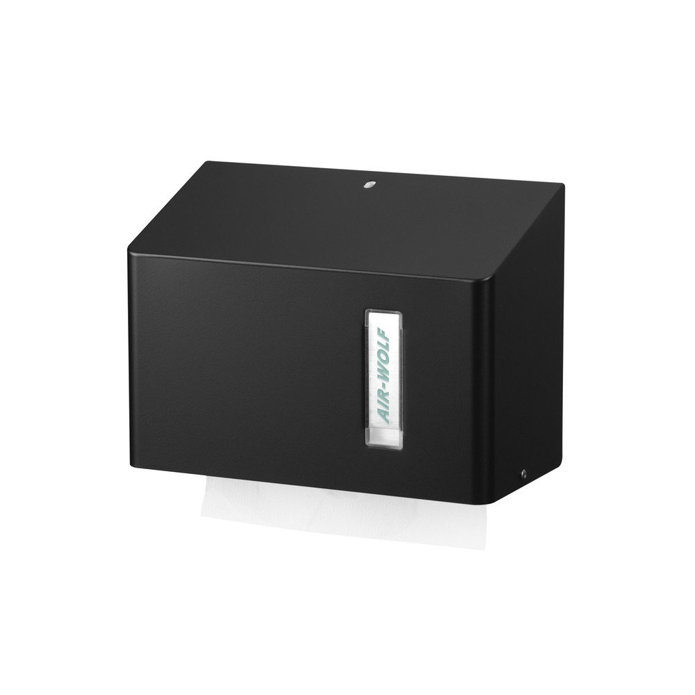 Illustration du produit: Distributeur d’essuie-mains en papier Air-Wolf pour env. 300 essuie-mains en papier série Omega, noir
