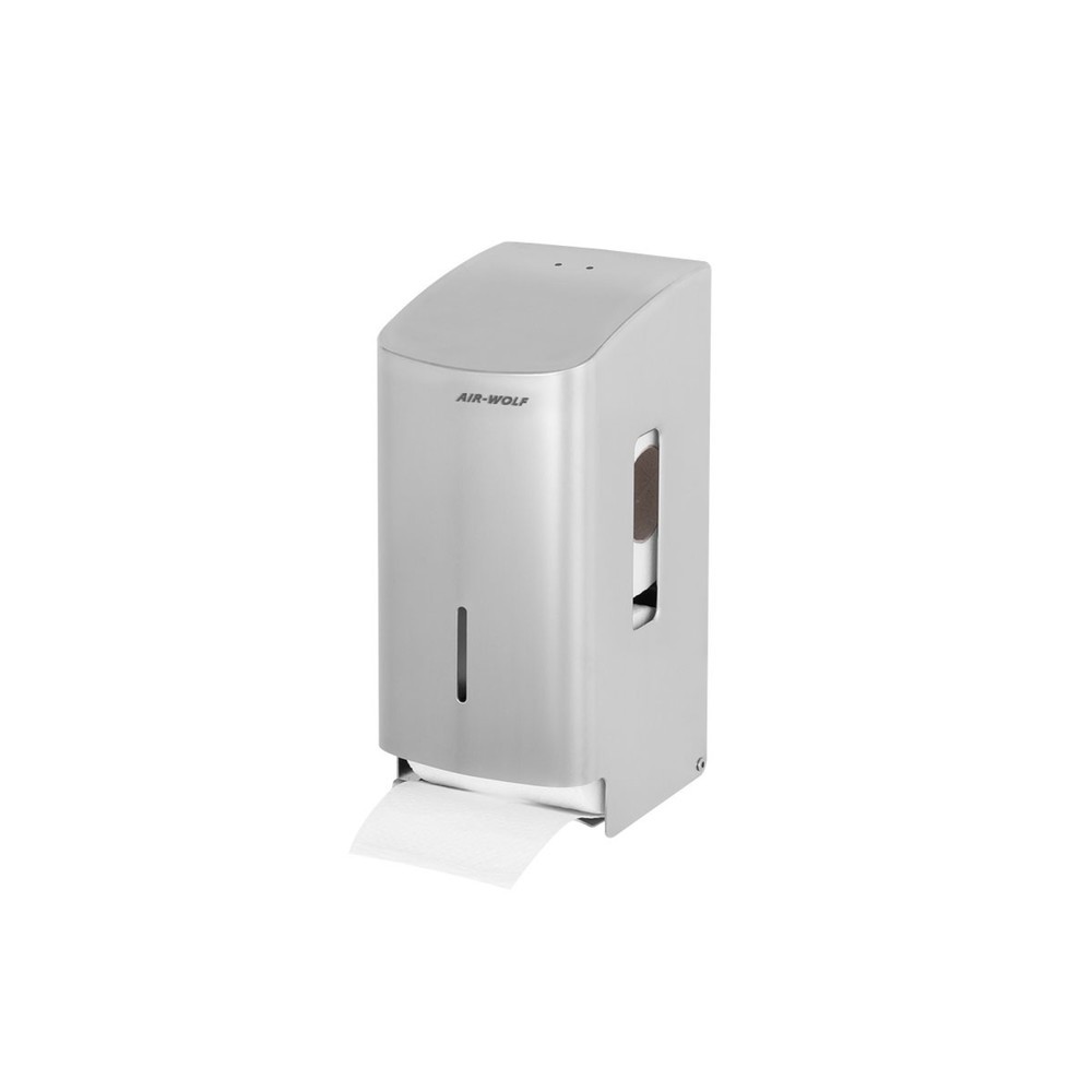 N° de l'image du produit 2 : Distributeur de papier toilette Air-Wolf pour 2 rouleaux de papier toilette, brossé