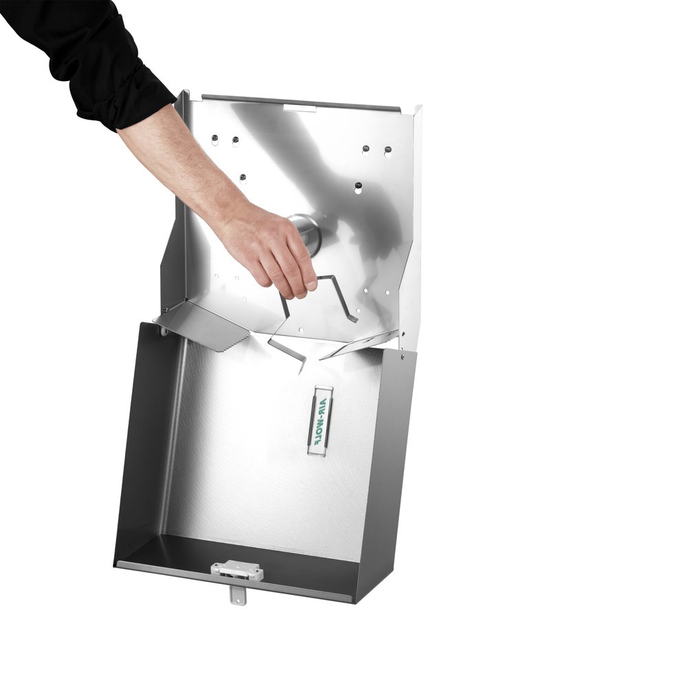 N° de l'image du produit 3 : Distributeur de papier toilette Duplex Air-Wolf en acier inoxydable brossé