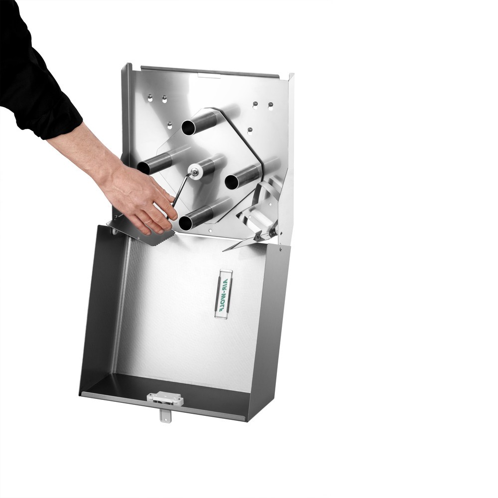 N° de l'image du produit 8 : Distributeur de papier toilette Duplex Air-Wolf en acier inoxydable brossé