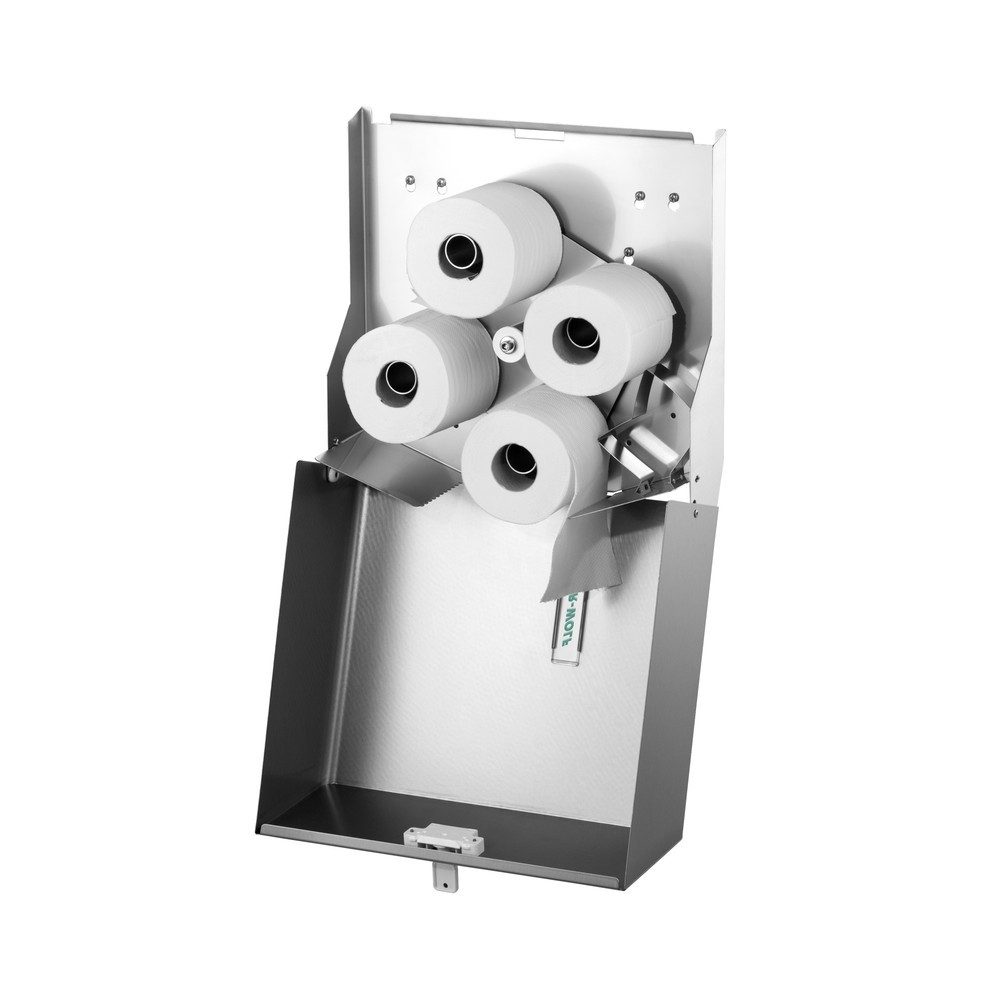 N° de l'image du produit 10 : Distributeur de papier toilette Duplex Air-Wolf en acier inoxydable brossé