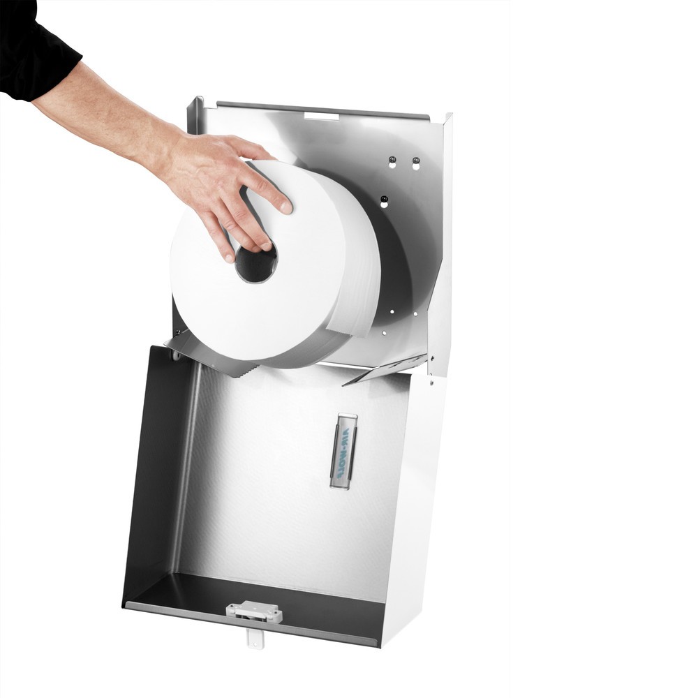 N° de l'image du produit 2 : Distributeur de papier toilette Duplex Air-Wolf blanc