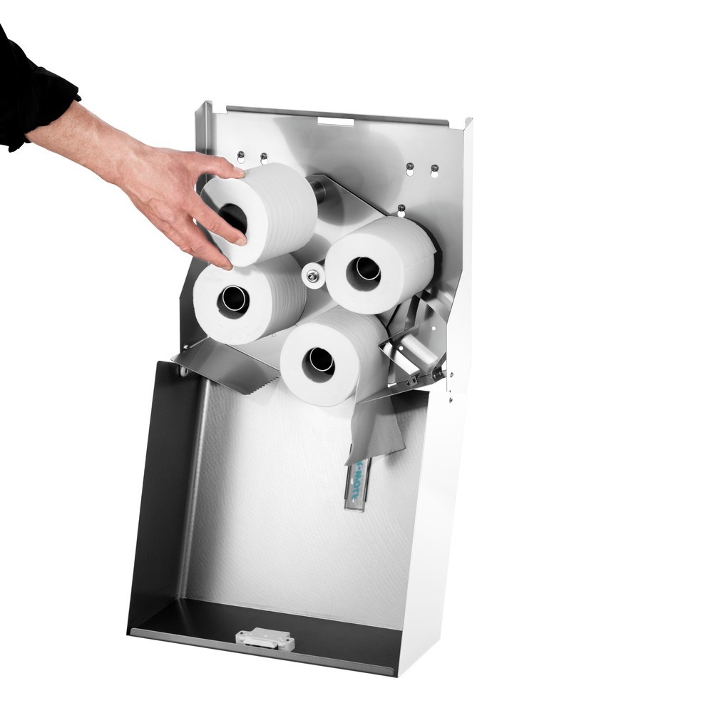 N° de l'image du produit 6 : Distributeur de papier toilette Duplex Air-Wolf blanc