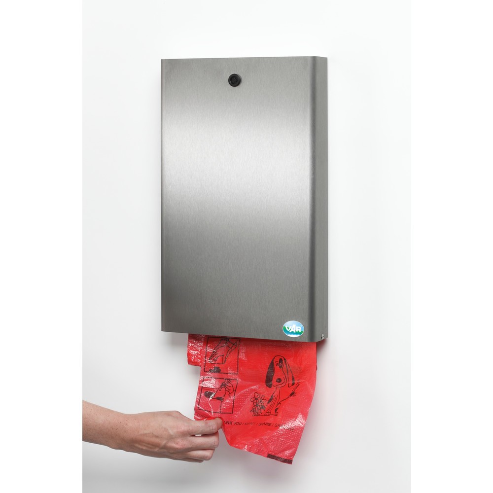 N° de l'image du produit 3 : Distributeur de sachets à excréments pour chien VAR® DS 2, acier inodyxable