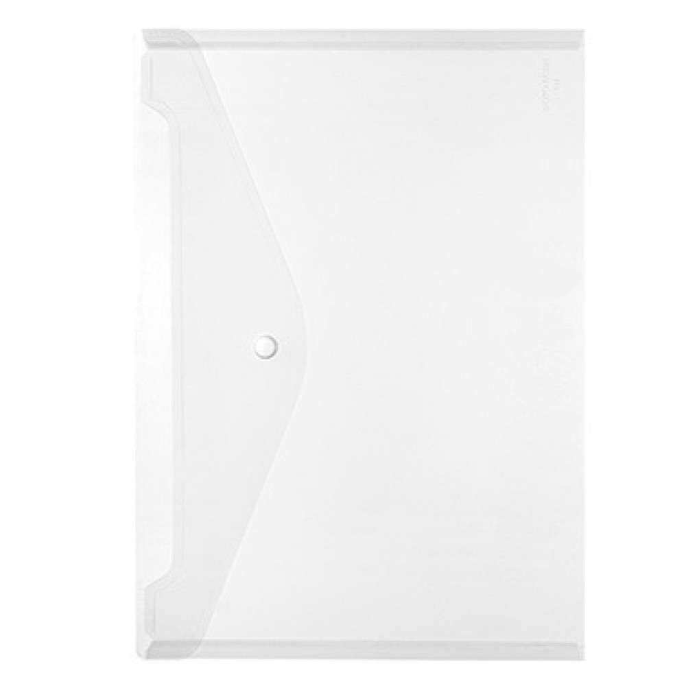 Produktabbildung: Herlitz Dokumententasche 10657930 DIN A4 Druckknopf PP glasklar
