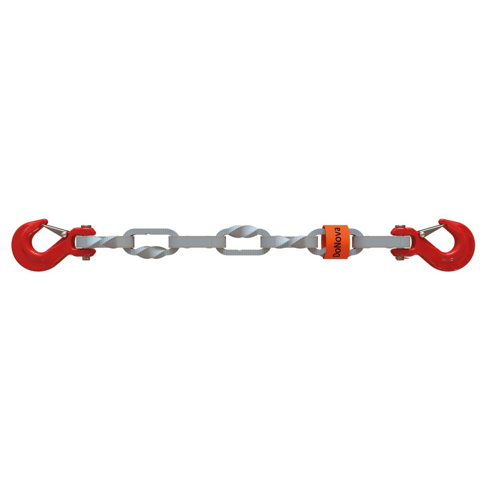 N° de l'image du produit 2 : Dolezych Chaînes textiles high-tech DoNova 25/8, force de traction admissible 10 000 daN, crochet à chape des deux côtés, longueur 3,5 m