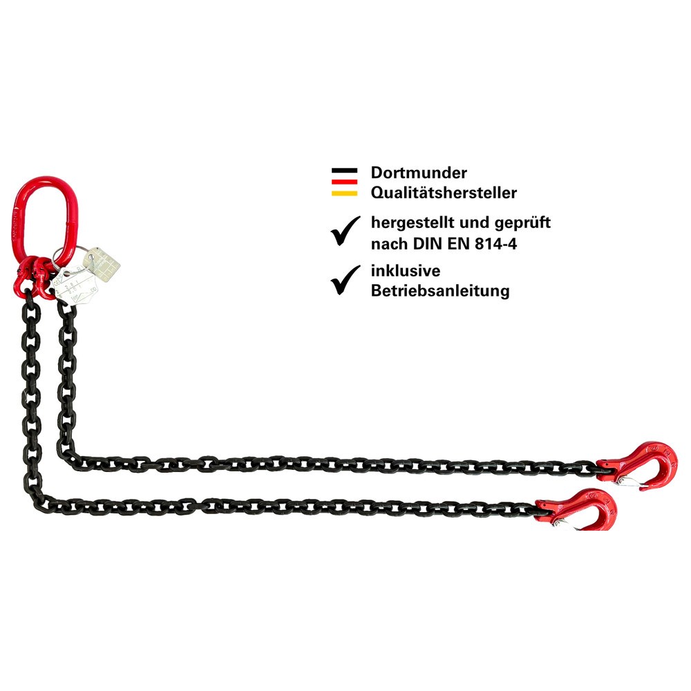 Produktabbildung Nr. 1: Dolezych DoKett Anschlagkette, 2-strängig, Nenndicke 8 mm, Länge 2 m