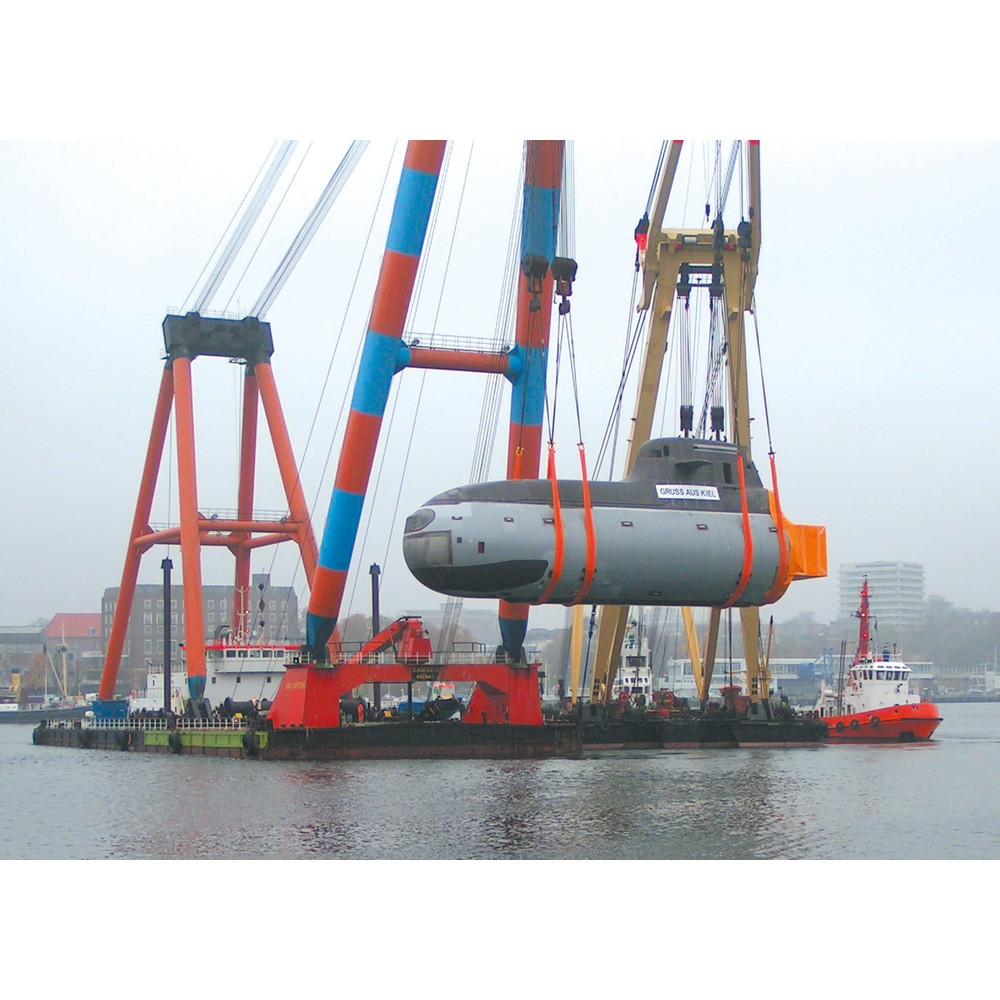 N° de l'image du produit 2 : Dolezych Élingue ronde pour charges lourdes DoMega, capacité de charge 10 000 kg, longueur utile : 2 m